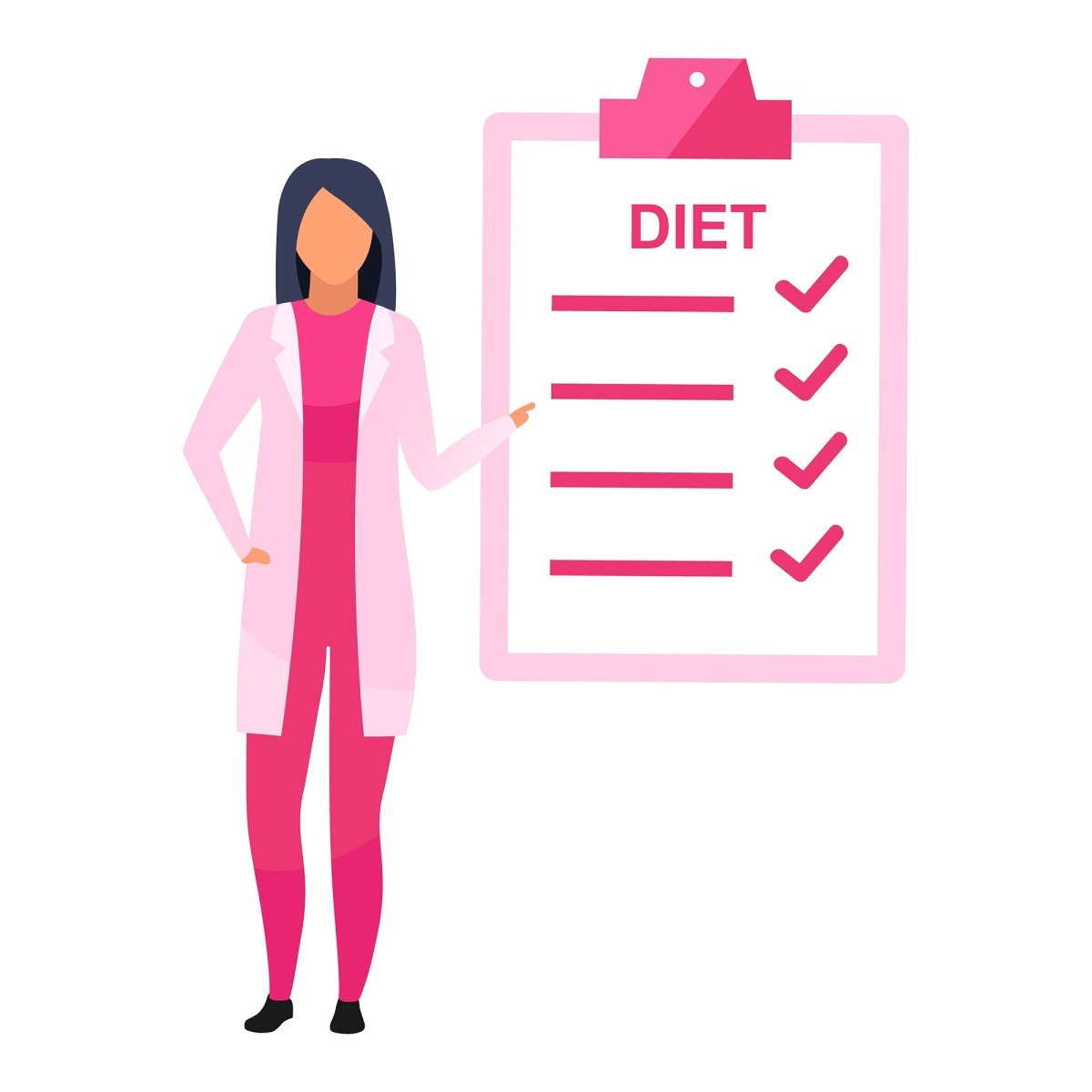 Healthy lifestyle flat vector illustrations set