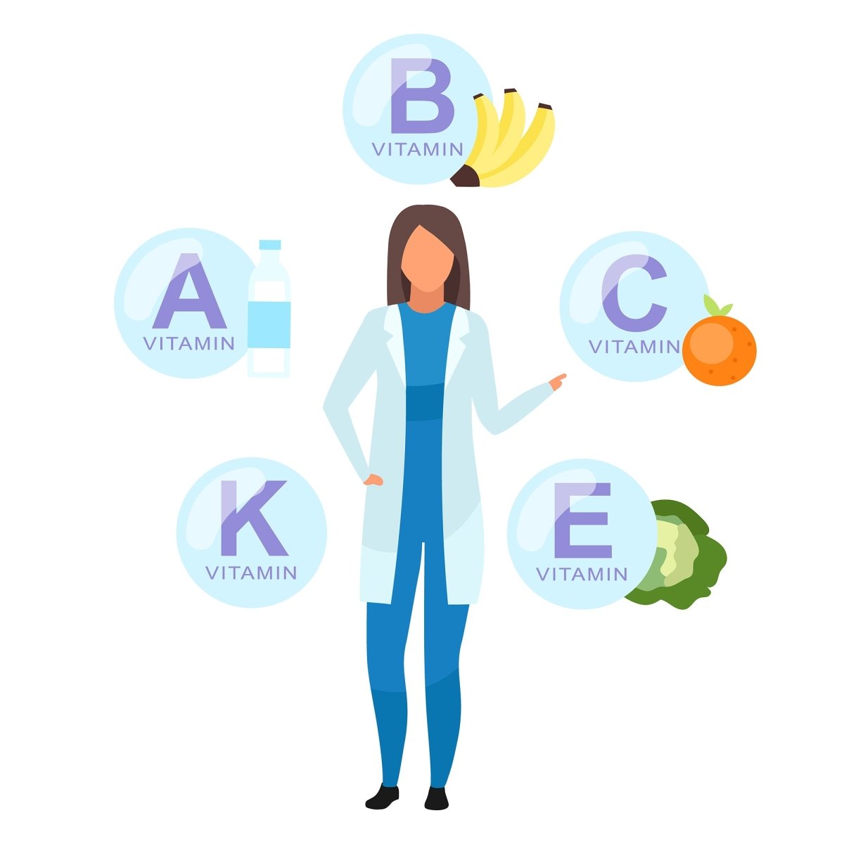 Healthy lifestyle flat vector illustrations set