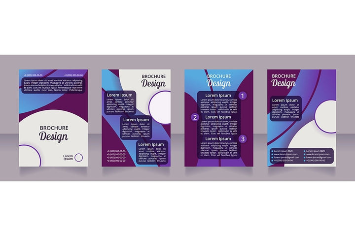 Healthy nutrition brochure design bundle