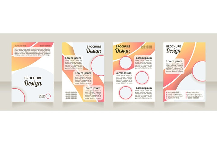 Healthy nutrition brochure design bundle