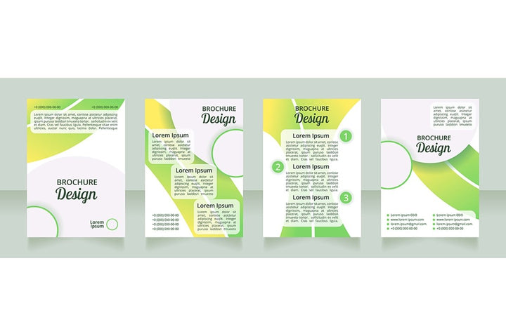 Healthy nutrition brochure design bundle