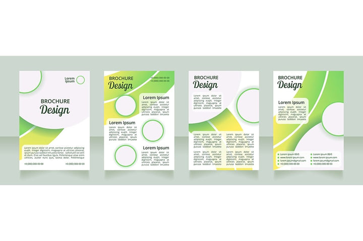 Healthy nutrition brochure design bundle