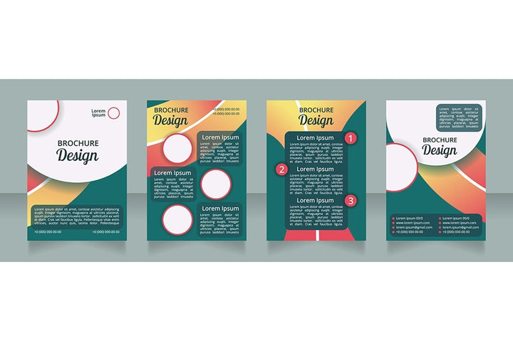 Healthy nutrition brochure design bundle