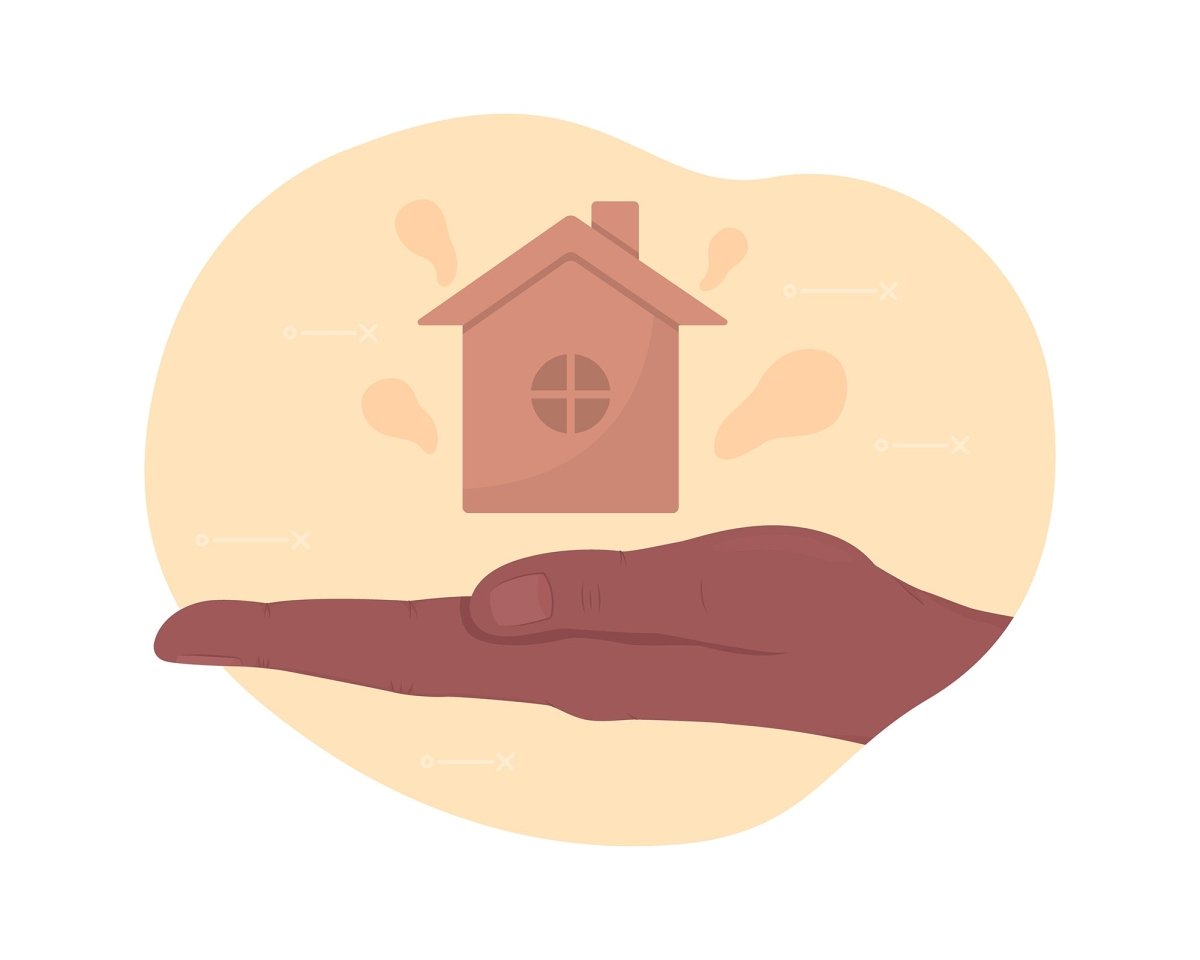 Help 2D vector isolated illustration set