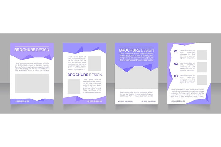High education blank brochure design bundle