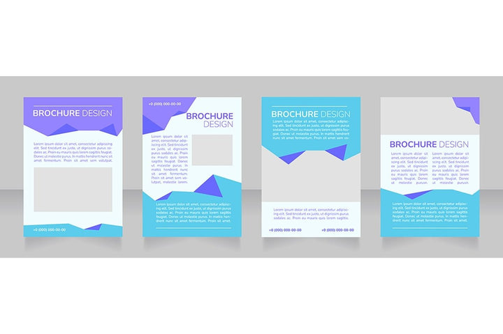 High education blank brochure design bundle
