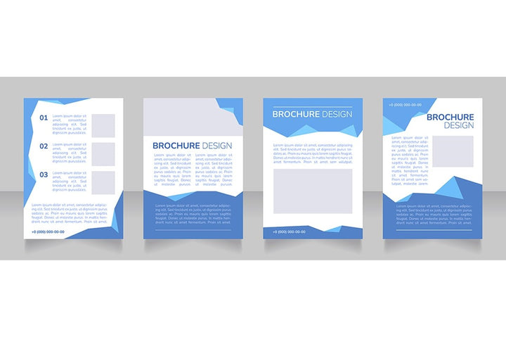 High education blank brochure design bundle