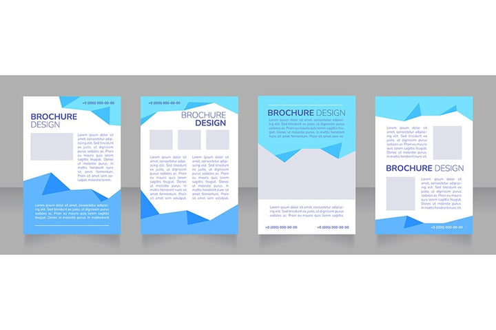 High education blank brochure design bundle