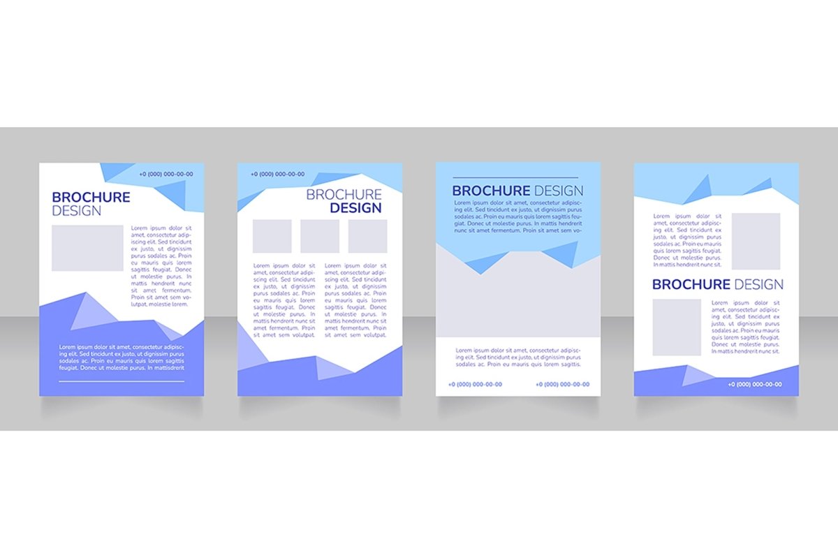 High education blank brochure design bundle