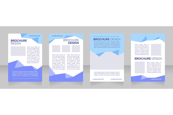 High education blank brochure design bundle