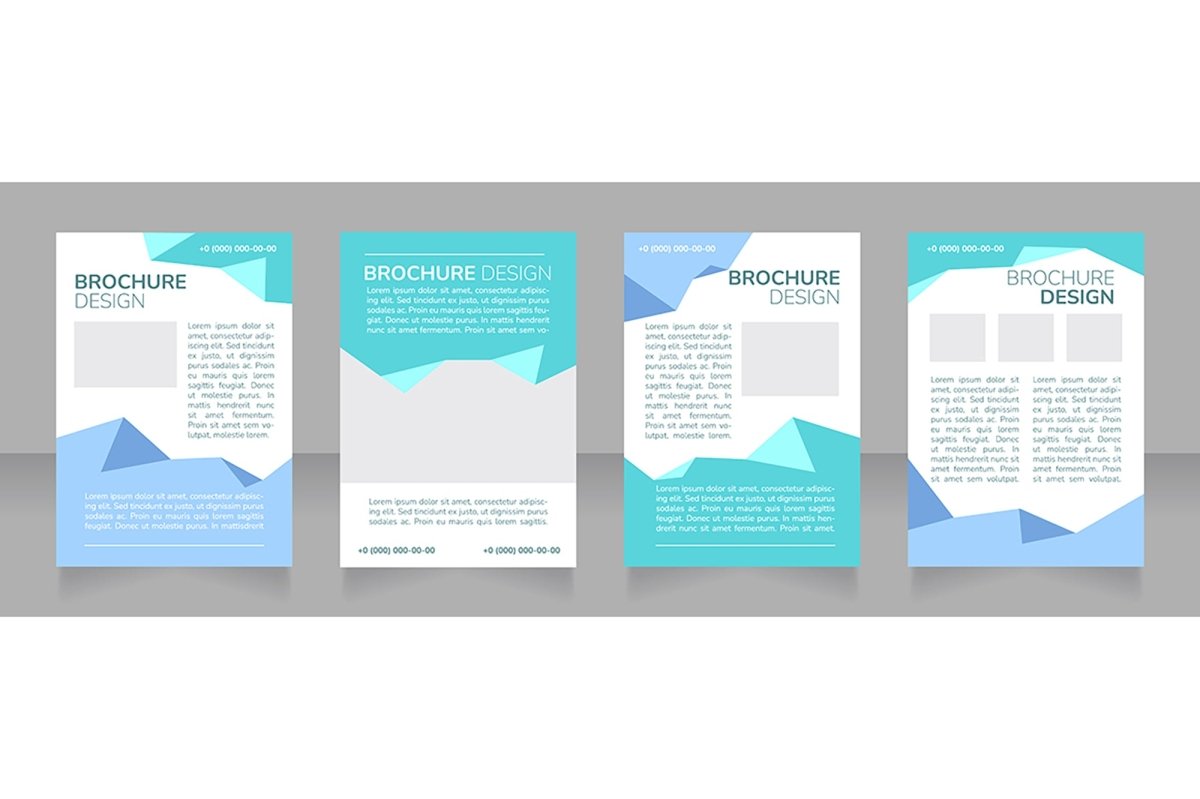High education blank brochure design bundle