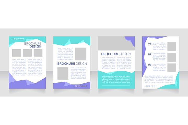 High education blank brochure design bundle