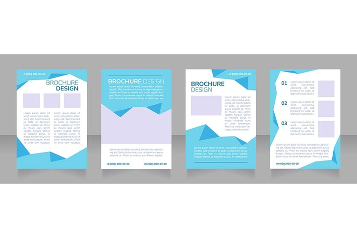 High education blank brochure design bundle