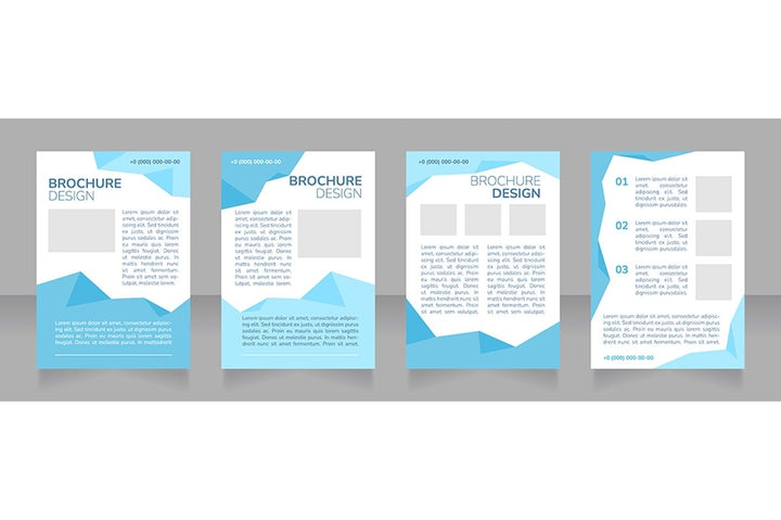 High education blank brochure design bundle