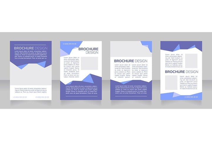 High education blank brochure design bundle