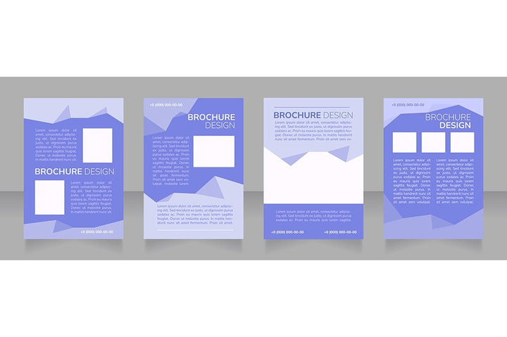 High education blank brochure design bundle