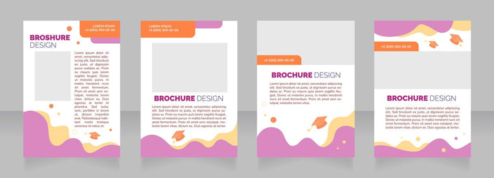 High education brochure layout design bundle