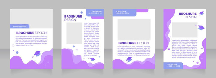 High education brochure layout design bundle