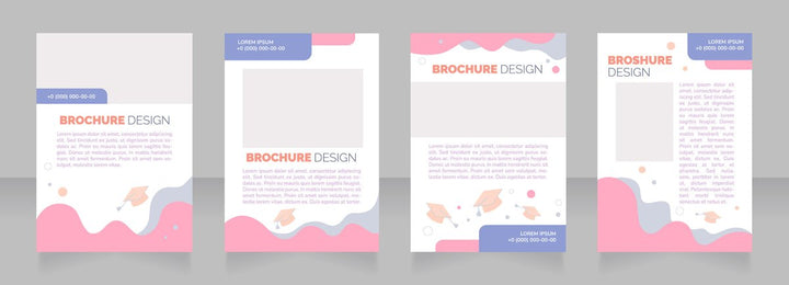 High education brochure layout design bundle