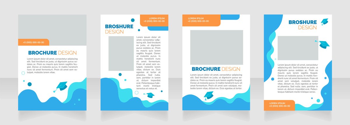 High education brochure layout design bundle
