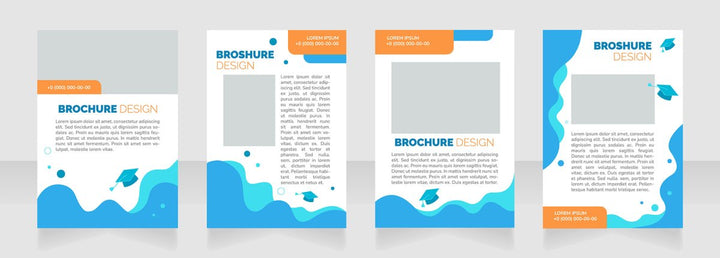 High education brochure layout design bundle