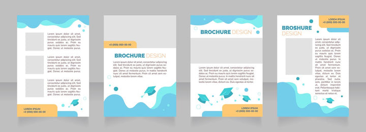 High education brochure layout design bundle