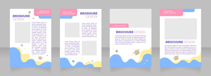 High education brochure layout design bundle