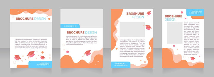High education brochure layout design bundle