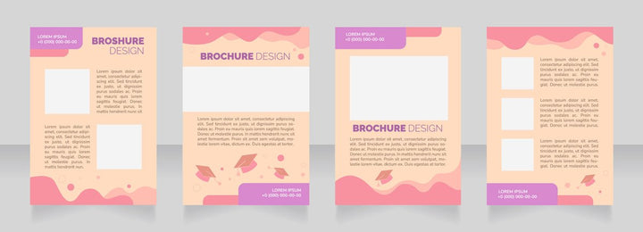 High education brochure layout design bundle