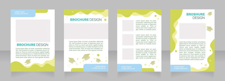 High education brochure layout design bundle