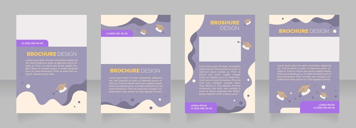 High education brochure layout design bundle
