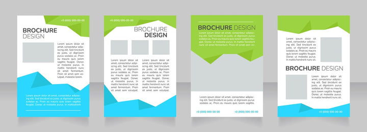 High education community advertising blank brochure design bundle
