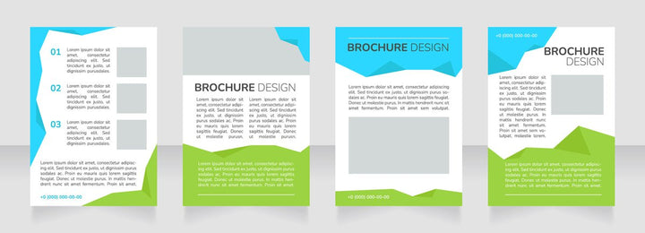 High education community advertising blank brochure design bundle