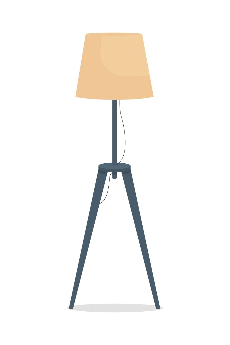 Home interior elements vector illustration set