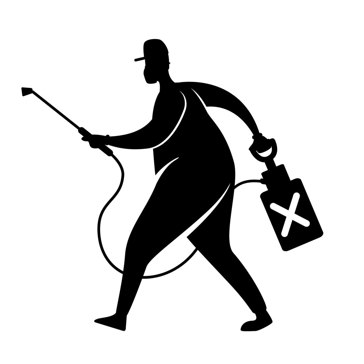 Home repairs black silhouette vector illustrations kit