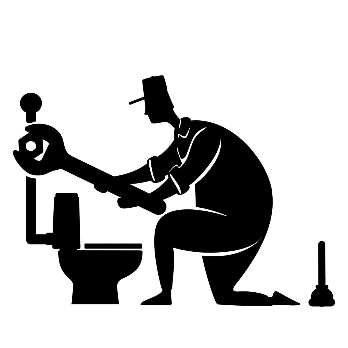 Home repairs black silhouette vector illustrations kit