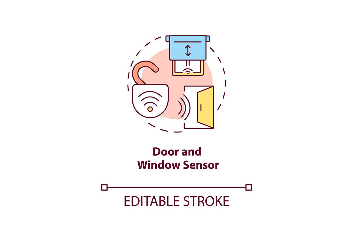 Home security concept icons bundle