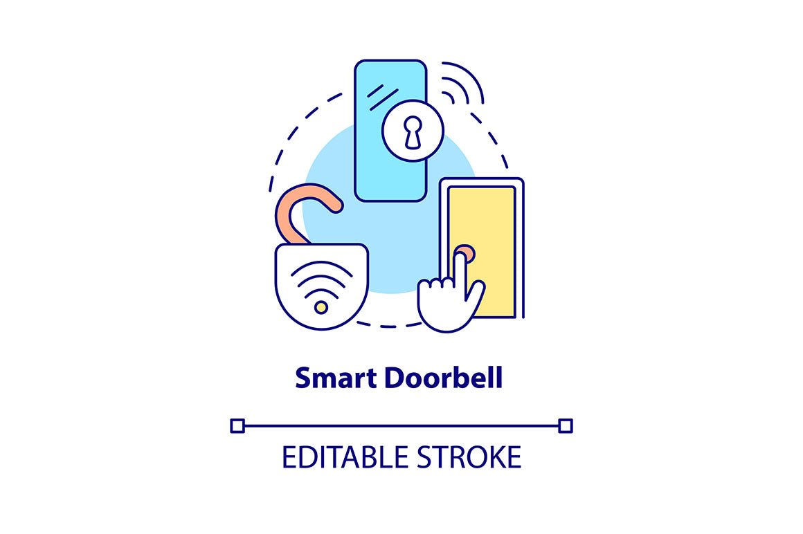 Home security concept icons bundle