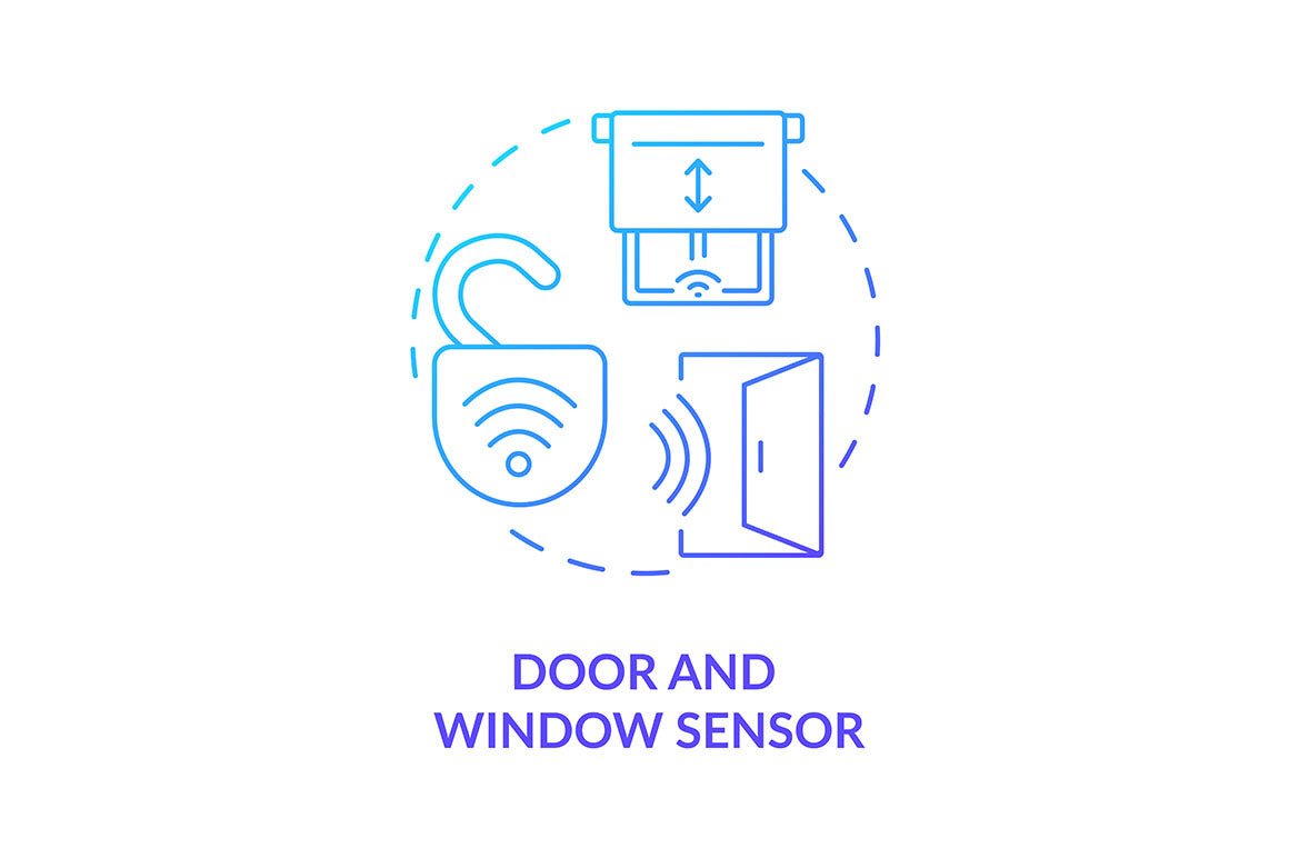 Home security concept icons bundle