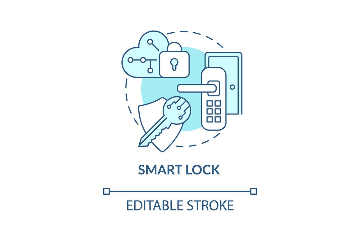 Home security concept icons bundle