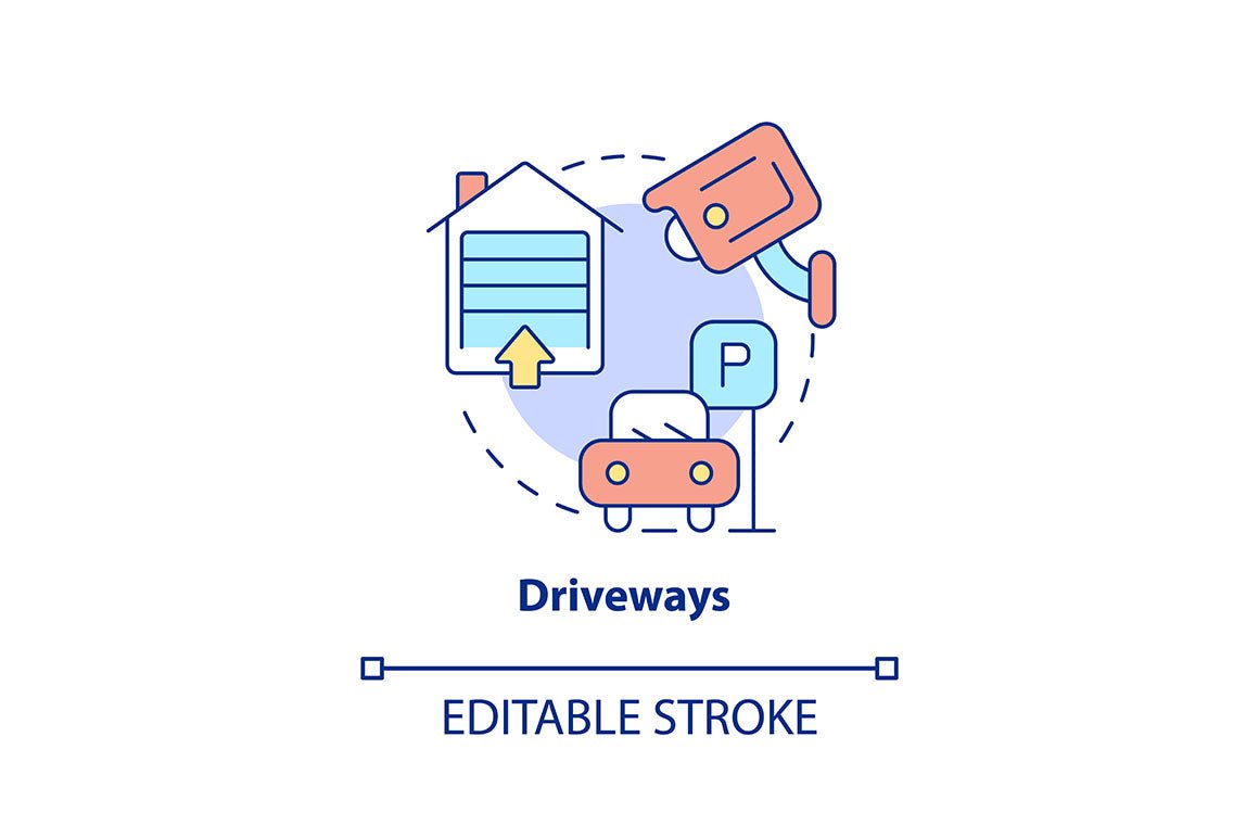Home security concept icons bundle