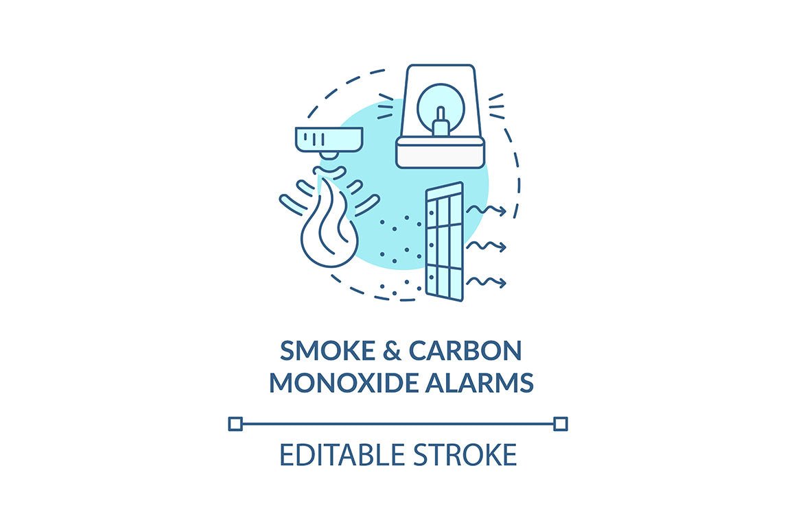 Home security concept icons bundle