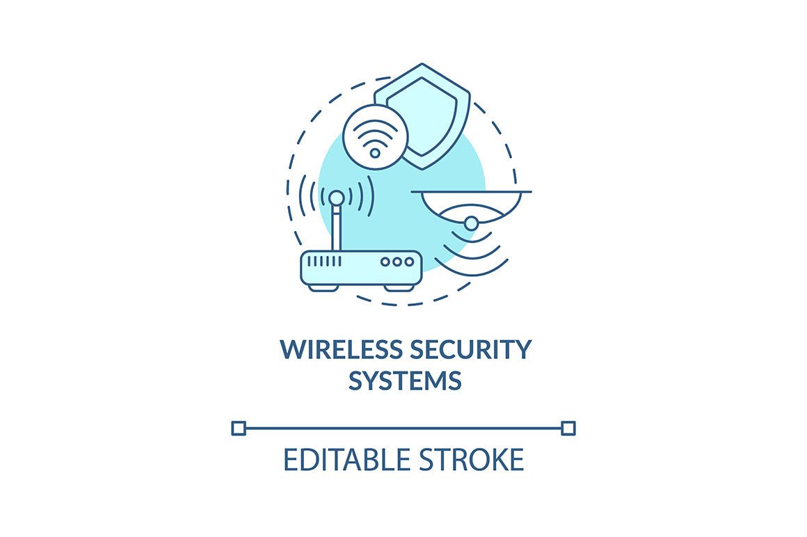 Home security concept icons bundle