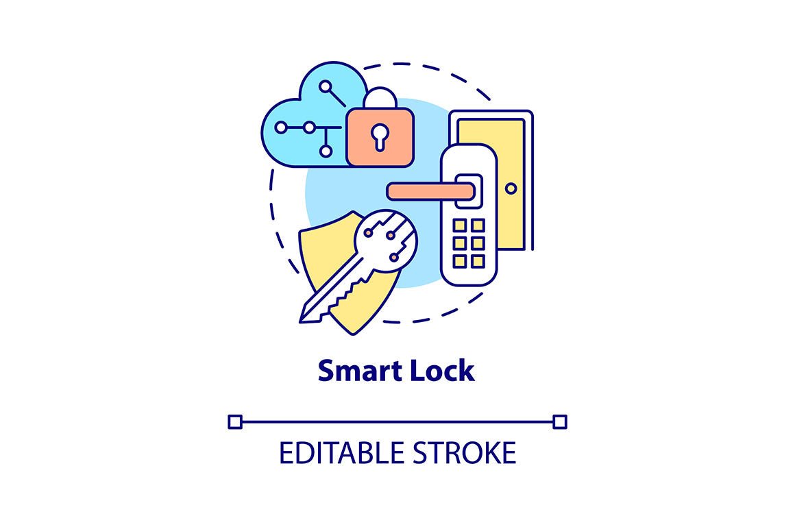 Home security concept icons bundle