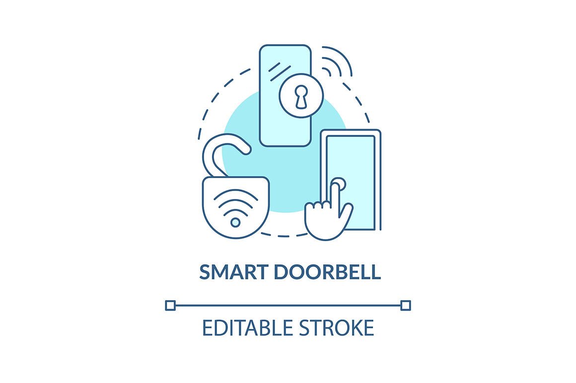 Home security concept icons bundle