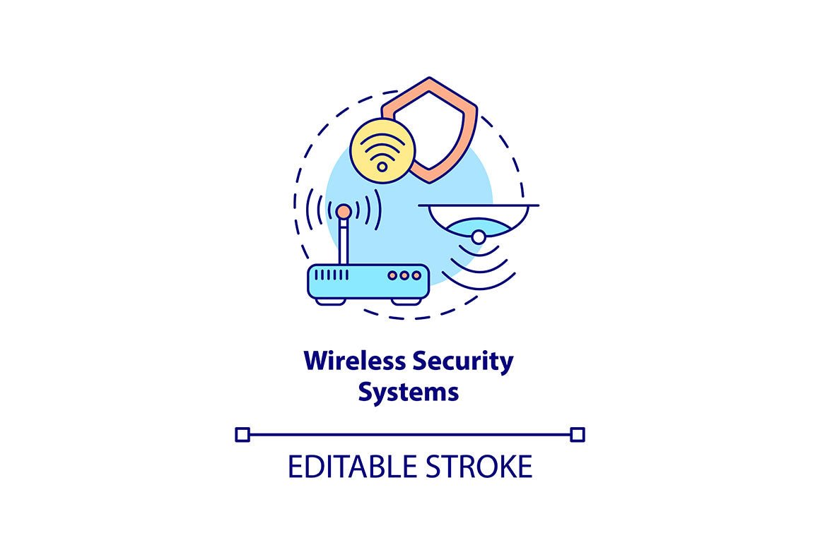 Home security concept icons bundle