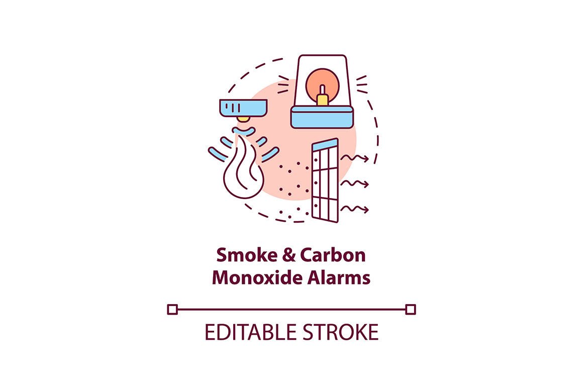Home security concept icons bundle