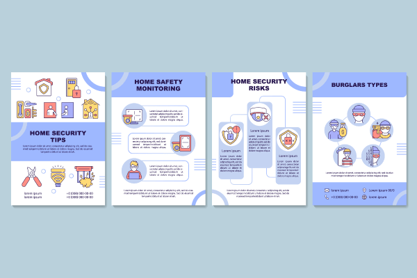 Home Security Tips Brochure Bundle