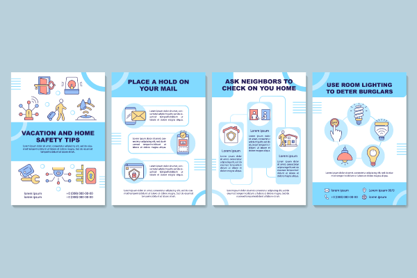 Home Security Tips Brochure Bundle