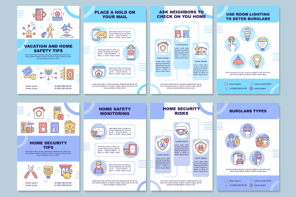 Home Security Tips Brochure Bundle